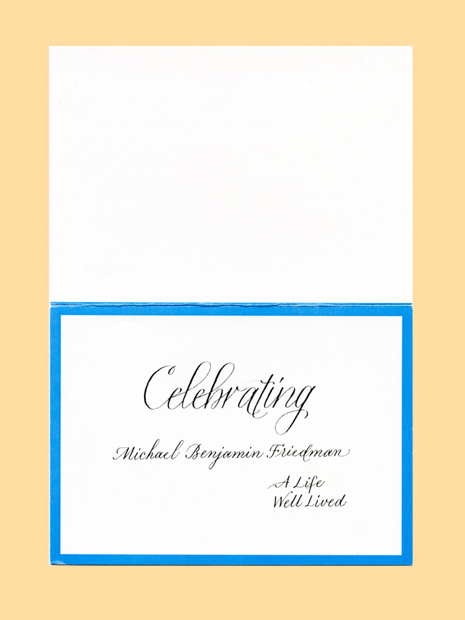 Examples of Calligraphy for Celebrations with color background and color inks
