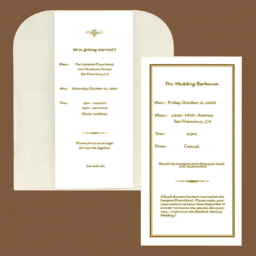 Examples of Calligraphy for Invitations and announcements with color background and color inks
